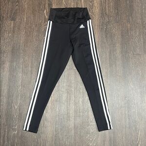 Adidas Black Tights with White Accents